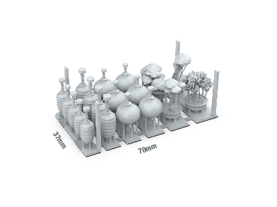 Japanese Lamps & Bonsai (3d-printed / 19 Pcs) - image 3