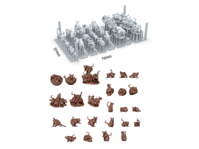 Rats (25 Pcs / 3d-printed) - image 2