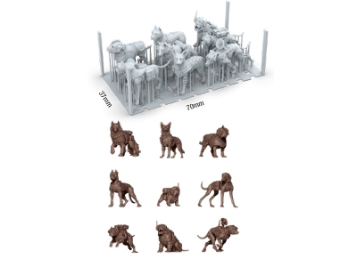 War Dogs (9 Pcs / 3d-printed) - image 2