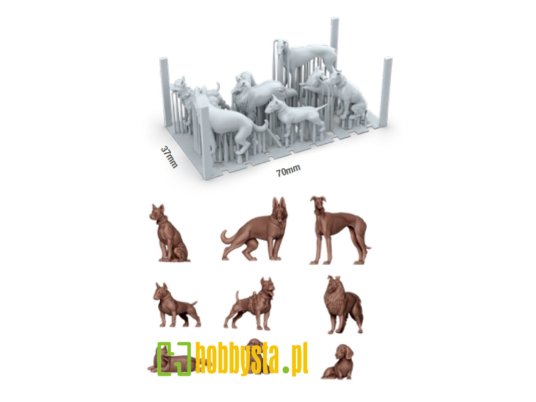 Dogs (9 Pcs / 3d-printed) - image 1