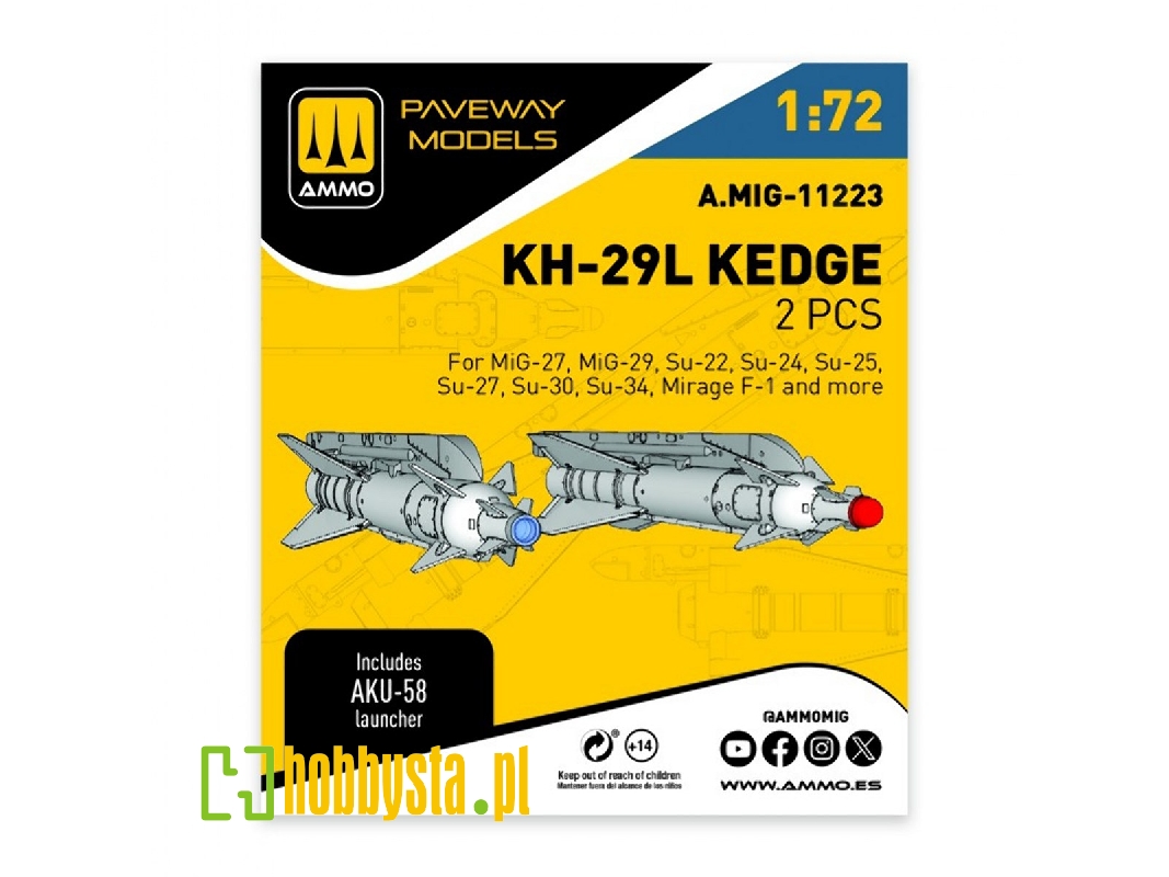 Kh-29l Kedge (2 Pcs / 3d-printed) - image 1