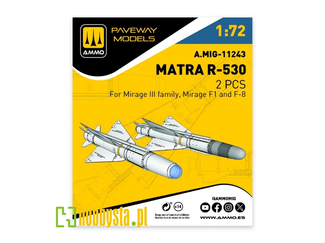 Matra R-530 (2 Pcs / 3d-printed) - image 1