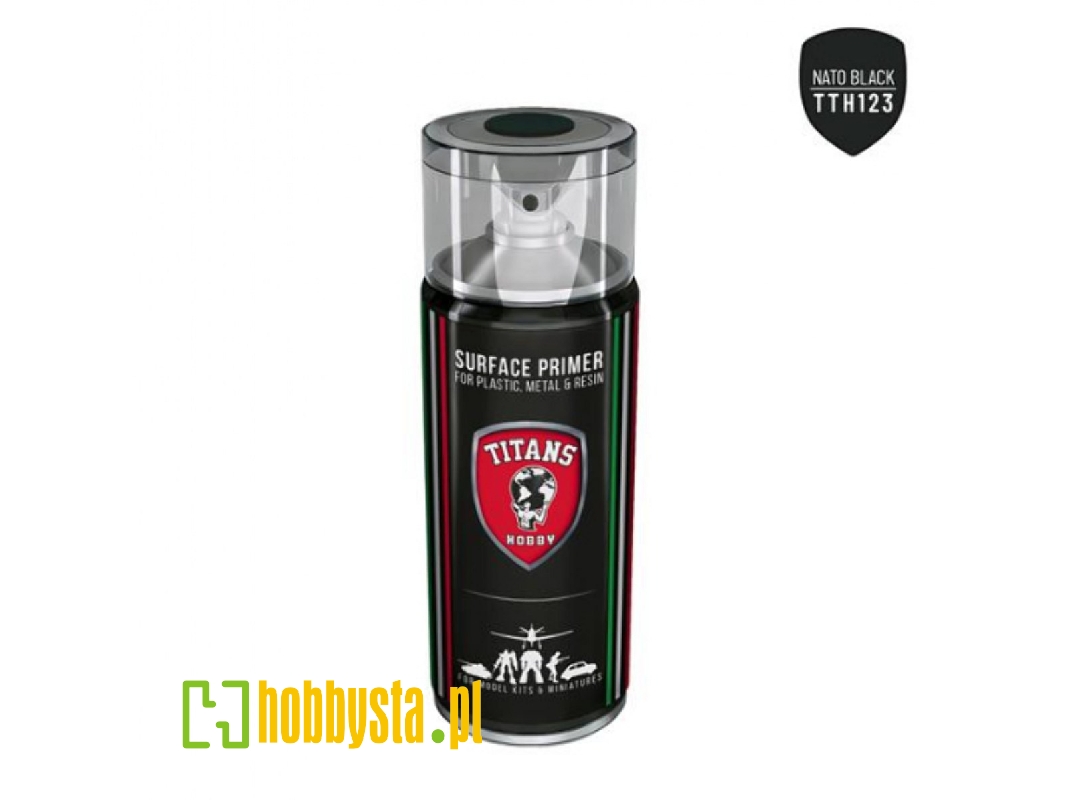 A.Mig Tth123 Nato Black Matt Primer Spray (Titans Hobby) - image 1