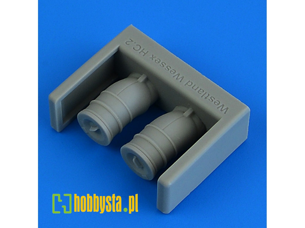 Westland Wessex Hc.2 - Exhaust With F.O.D. Covers (For Airfix Kits) - image 1