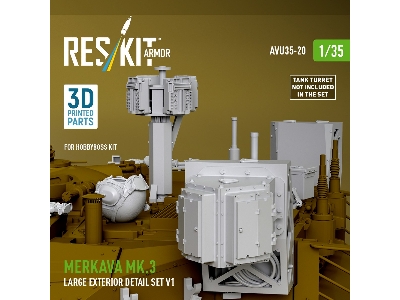 Merkava Mk.3 - Large Exterior Detail Set Volume 1 (For Hobby Boss Kits / 3d-printed) - image 1