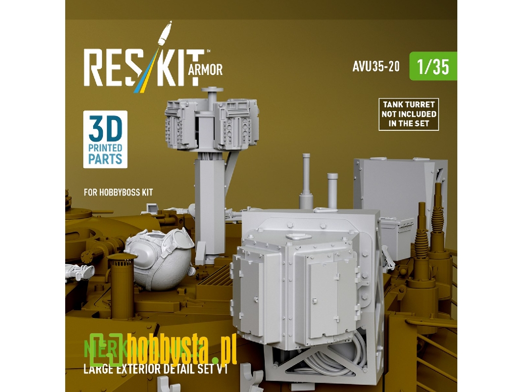 Merkava Mk.3 - Large Exterior Detail Set Volume 1 (For Hobby Boss Kits / 3d-printed) - image 1