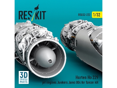 Horten Ho 229 - 3d-printed Jet Engines Junkers Jumo 004  (2 Pcs / For Takom Kits) - image 4