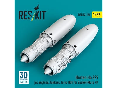 Horten Ho 229 - 3d-printed Jet Engines Junkers Jumo 004  (2 Pcs / For Zoukei Mura Kits) - image 1