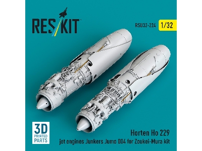 Horten Ho 229 - 3d-printed Jet Engines Junkers Jumo 004  (2 Pcs / For Zoukei Mura Kits) - image 2