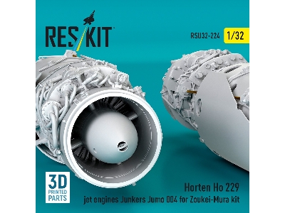 Horten Ho 229 - 3d-printed Jet Engines Junkers Jumo 004  (2 Pcs / For Zoukei Mura Kits) - image 4
