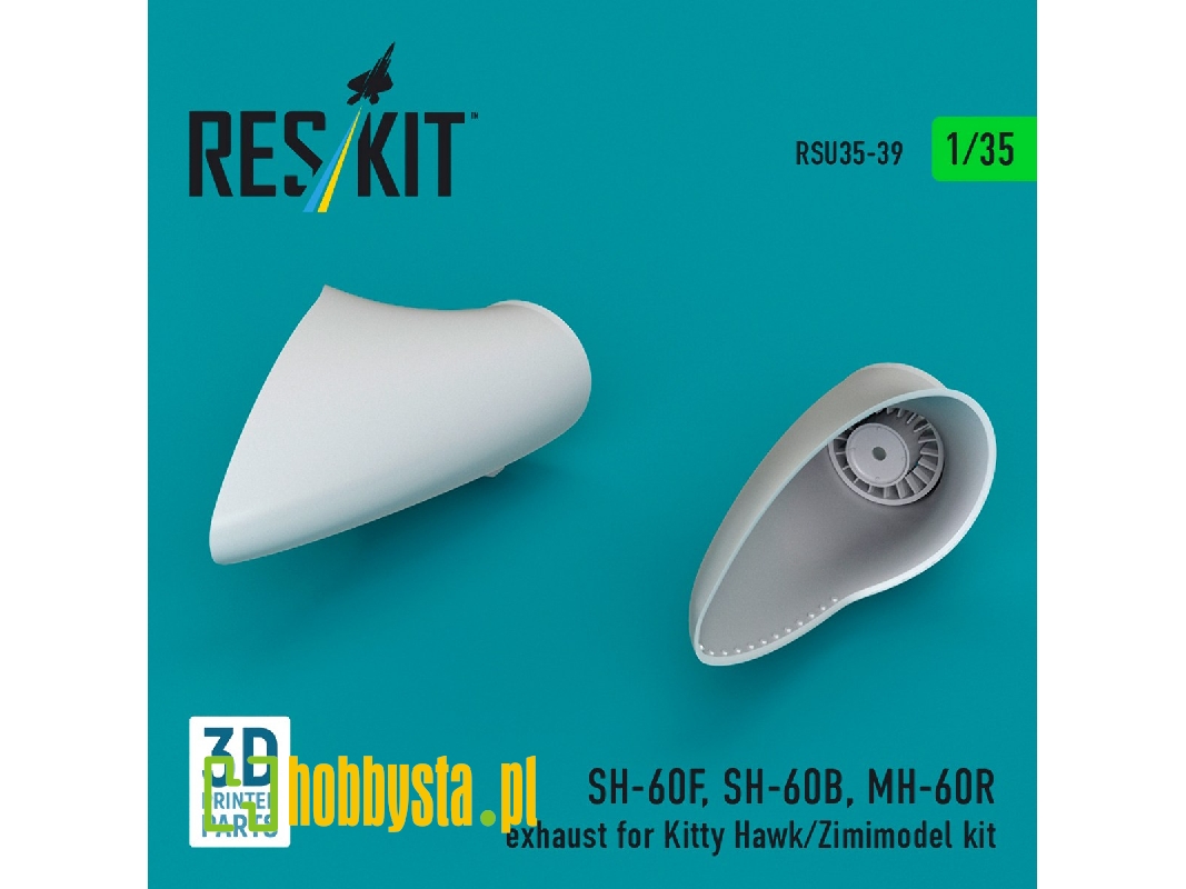 Sikorsky Sh-60f / Sh-60b And Mh-60r - Exhaust (For Kitty Hawk & Zimimodel Kits / 3d-printed) - image 1