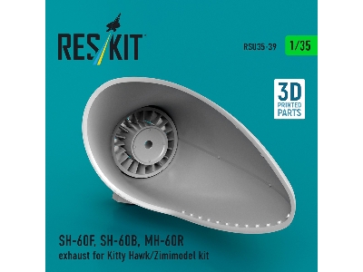 Sikorsky Sh-60f / Sh-60b And Mh-60r - Exhaust (For Kitty Hawk & Zimimodel Kits / 3d-printed) - image 3