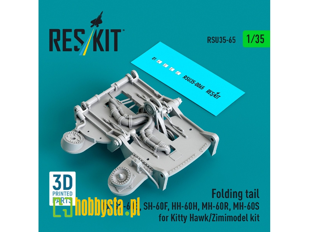 Sikorsky Sh-60b / Sh-60f / Hh-60h / Mh-60r And Mh-60s - Folding Tail (For Kitty Hawk & Zimimodel Kits / 3d-printed) - image 1
