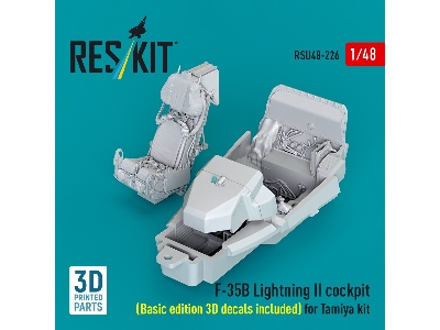 Lockheed Martin ​f-35b Lightning Ii - Cockpit Basic Edition 3d Decals Included (For Tamiya Kits / 3d-printed) - image 3