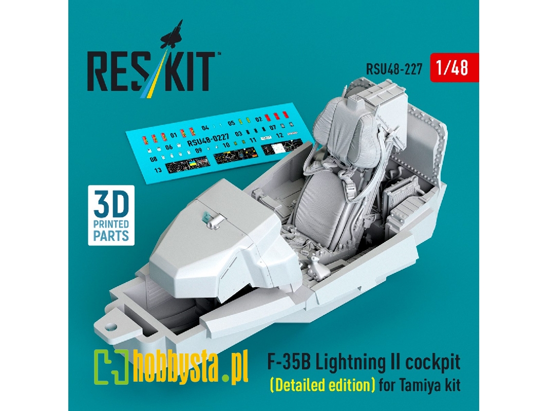 Lockheed Martin ​f-35b Lightning Ii - Cockpit Detailed Edition (For Tamiya Kits / 3d-printed) - image 1