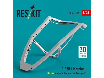 Lockheed Martin F-35 B Lightning Ii - Closed Canopy Frame (For Tamiya Kits / 3d-printed) - image 3