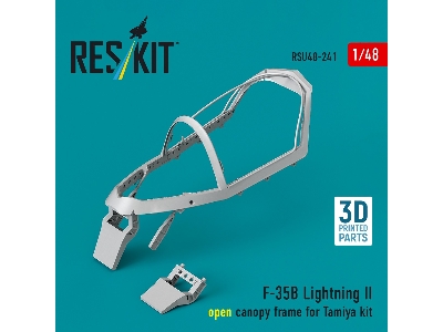 Lockheed Martin F-35 B Lightning Ii - Open Canopy Frame (For Tamiya Kits / 3d-printed) - image 1