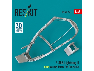 Lockheed Martin F-35 B Lightning Ii - Open Canopy Frame (For Tamiya Kits / 3d-printed) - image 2