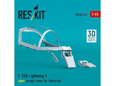 Lockheed Martin F-35 B Lightning Ii - Open Canopy Frame (For Tamiya Kits / 3d-printed) - image 3