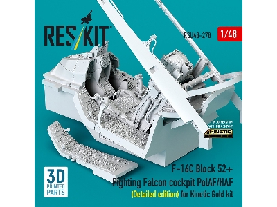 F-16 C Block 52+ Fighting Falcon  - Cockpit Pol Af / Haf Detailed Edition (For Kinetic Gold Kits / 3d-printed) - image 3