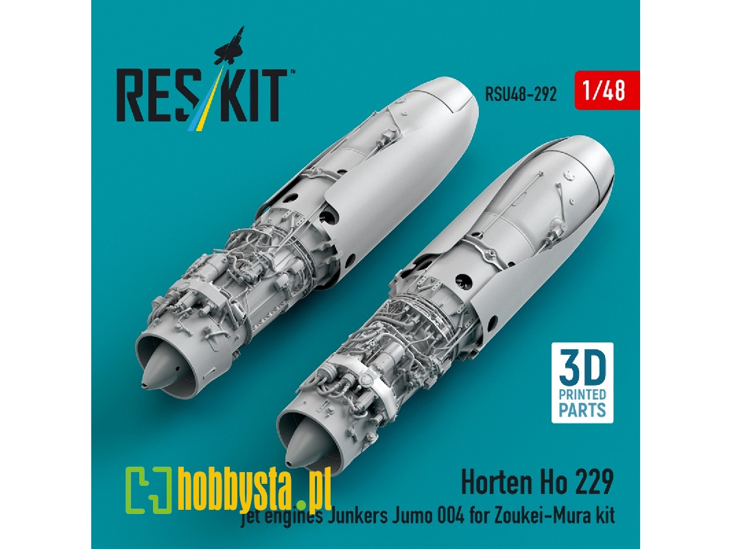 Horten Ho 229 - Jet Engines Junkers Jumo 004 (For Zoukei Mura Kits / 3d-printed) - image 1