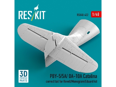 Consolidated Pby-5 / 5a / Oa-10a Catalina - Correct Tail (For Revell / Monogram And Eduard Kits / 3d-printed) - image 1
