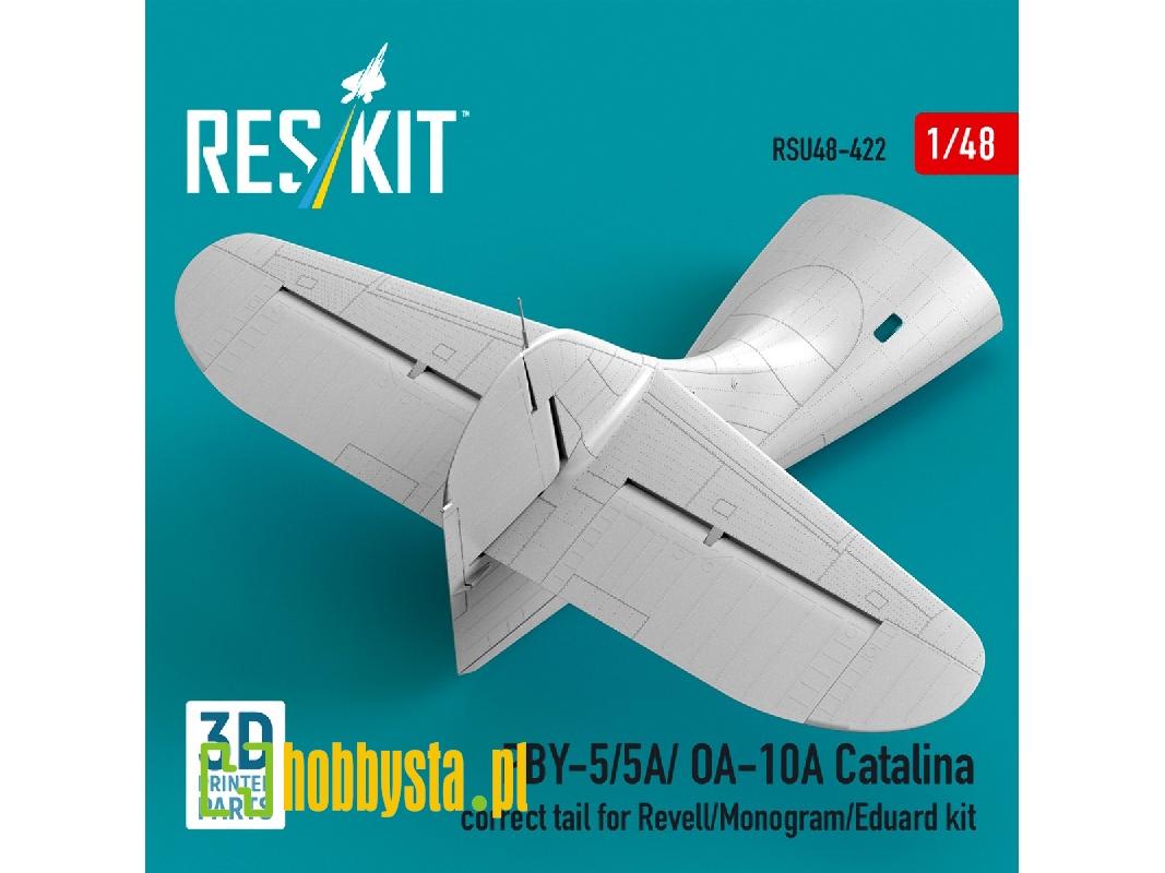 Consolidated Pby-5 / 5a / Oa-10a Catalina - Correct Tail (For Revell / Monogram And Eduard Kits / 3d-printed) - image 1