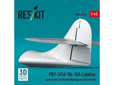Consolidated Pby-5 / 5a / Oa-10a Catalina - Correct Tail (For Revell / Monogram And Eduard Kits / 3d-printed) - image 2