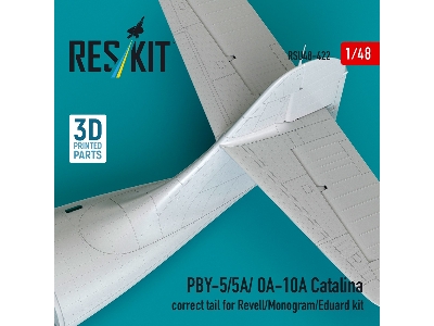 Consolidated Pby-5 / 5a / Oa-10a Catalina - Correct Tail (For Revell / Monogram And Eduard Kits / 3d-printed) - image 3