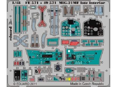 MiG-21MF late interior S. A 1/48 - Eduard - - image 1