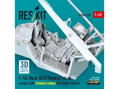 Lockheed Martin F-16c Block 50/52 Fighting Falcon - Cockpit Usaf Detailed Edition (For Kinetic Gold Kits / 3d-printed) - image 3