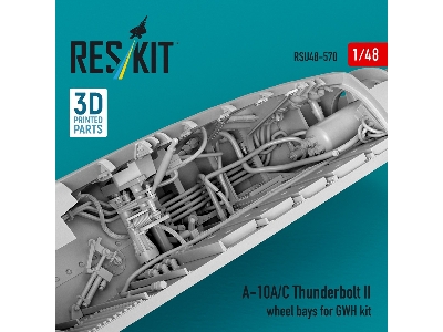Fairchild A-10 A/C Thunderbolt Ii - Wheel Bays (For Gwh Kits / 3d-printed) - image 3