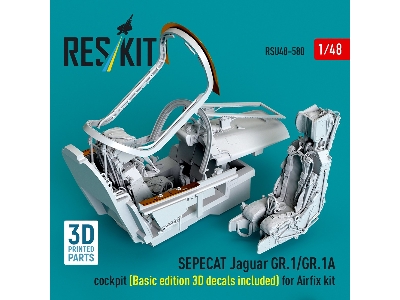 Sepecat Jaguar Gr.1 / Gr.1 A - Cockpit / Basic Edition - 3d Decals Included (For Airfix Kits / 3d-printed) - image 2