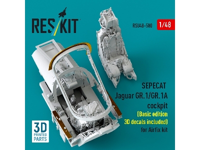 Sepecat Jaguar Gr.1 / Gr.1 A - Cockpit / Basic Edition - 3d Decals Included (For Airfix Kits / 3d-printed) - image 3