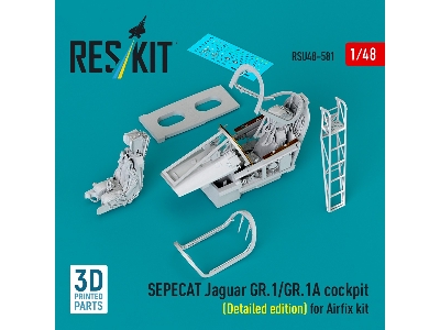 Sepecat Jaguar Gr.1 / Gr.1 A - Cockpit / Detailed Edition (For Airfix Kits / 3d-printed) - image 1