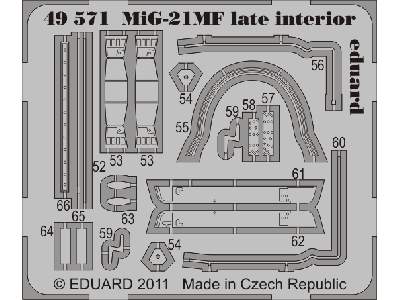 MiG-21MF late interior S. A. 1/48 - Eduard - image 3