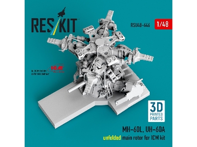 Sikorsky Mh-60l And Uh-60a - Unfolded Main Rotor (For Icm Kits / 3d Printed) - image 2