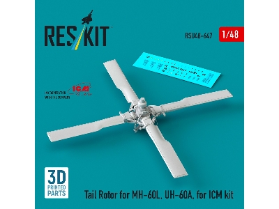 Sikorsky Mh-60l And Uh-60a - Tail Rotor (For Icm Kits / 3d Printed) - image 2