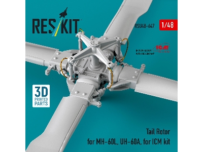Sikorsky Mh-60l And Uh-60a - Tail Rotor (For Icm Kits / 3d Printed) - image 3
