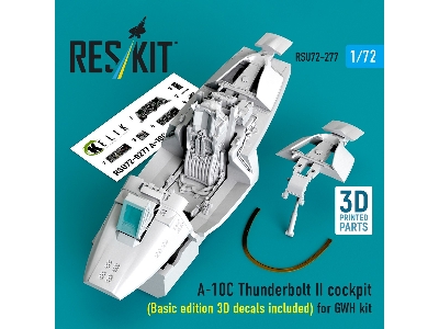 Fairchild A-10 C Thunderbolt Ii - Cockpit / Basic Edition - 3d Decals Included (For Gwh Kits / 3d-printed) - image 1