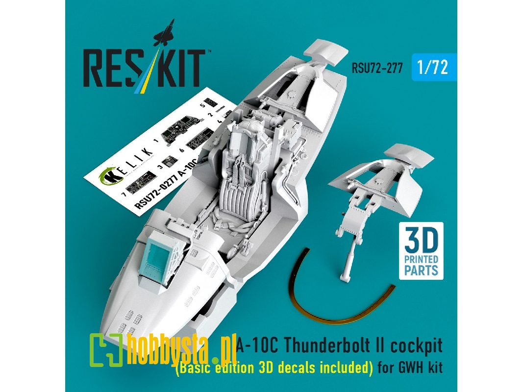 Fairchild A-10 C Thunderbolt Ii - Cockpit / Basic Edition - 3d Decals Included (For Gwh Kits / 3d-printed) - image 1