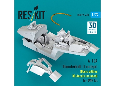 Fairchild A-10 A Thunderbolt Ii - Cockpit / Basic Edition - 3d Decals Included  (For Gwh Kits / 3d-printed) - image 3