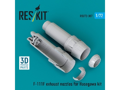 General Dynamics F-111 F - Exhaust Nozzles (For Hasegawa Kits / 3d-printed) - image 1