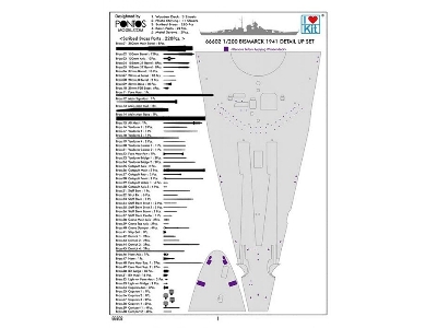 Bismarck Detail set for Trumpeter  03702 1/200 - image 9