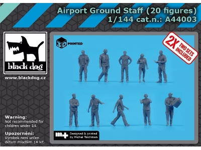 Airport Ground Staff (20 Figures / 3d-printed) - image 1