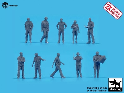 Airport Ground Staff (20 Figures / 3d-printed) - image 2