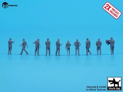 Airport Ground Staff (20 Figures / 3d-printed) - image 3