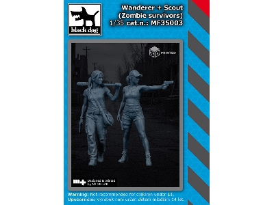Wanderer And Scout - Zombie Survivors (2 Figures / 3d-printed) - image 1