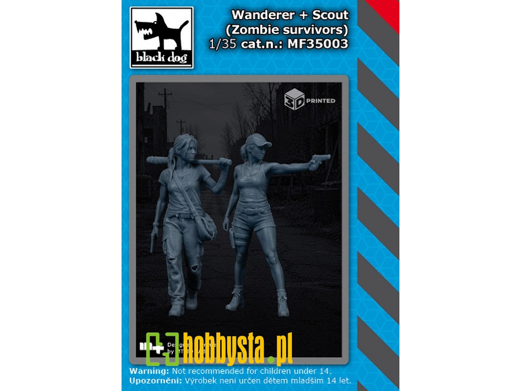 Wanderer And Scout - Zombie Survivors (2 Figures / 3d-printed) - image 1