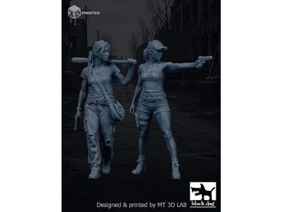 Wanderer And Scout - Zombie Survivors (2 Figures / 3d-printed) - image 2